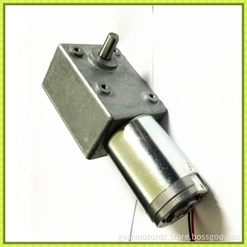 Long lifetime little backlash high toque 30 rpm 12 volt worm gear motor